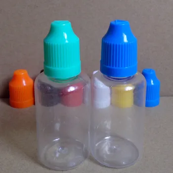 1000pcs Tuščias 30ml PET Plastiko Užkratas Butelis Sunkiai E Skysčio buteliukas Su Vaikų Įrodymas Bžūp Aišku Buteliukas