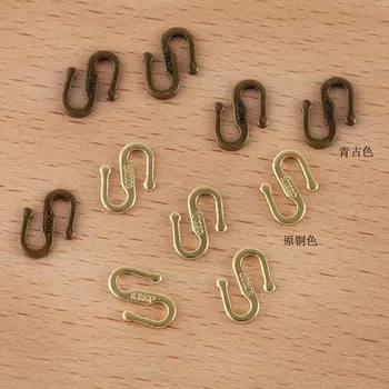 1000pcs Vario S-formos sagtis su sagtimis, kabliukai pabaigos sąsagos jungtys apyrankės karoliai radiniai juvelyrika priėmimo