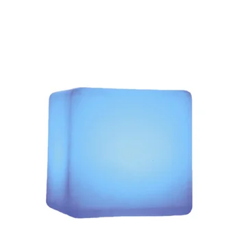 15% LED Cube Įkraunamas Belaidis Dekoratyvinės Šviesos Šviesos Kėdė su 7 Spalvų Nuotolinio Valdymo 35 X 35 X 35cm