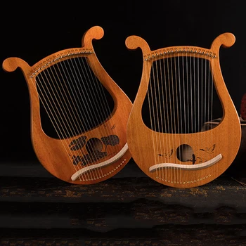 19 Stygos Arfa Muzikos Instrumentų Vaikams Dovanų Miniatiūriniai Nešiojami Muzikos Arfa Mediniai Pipa Tradit Intrumentos Musicais Muzikos Elementus