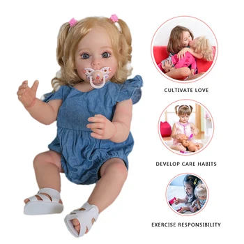 3D Reborn Baby Doll Silikono Baigė Lėlės Elastinga, Glotni Rankų Dažytos Fotografijos Modeliavimas Lėlė atspari Vandeniui Vaikams Dovanos