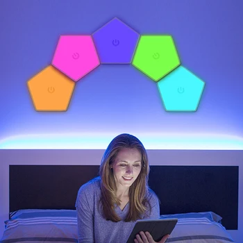 3pcs LED RGB Korio Lempos Vandeniui Dekoratyvinės Lempos Universalus Sujungimas Žibintai, Baterija Spliceable Namų Miegamasis