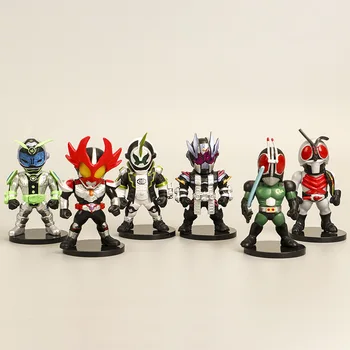 6pcs/set Užmaskuotas Rider Kamen Rider PVC Veiksmų Skaičius, Kolekcines, Modelį, Žaislų, Dovanų 11cm