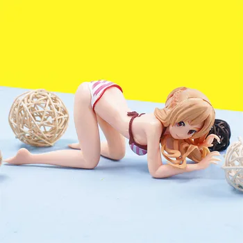 8cm Janpanese Anime Kardas Meno Internete Yuuki Asuna maudymosi kostiumėlį Pav Seksuali Mergina Lėlės PVC figūrėlių, Modelį, Žaislai, Automobilių Apdailos