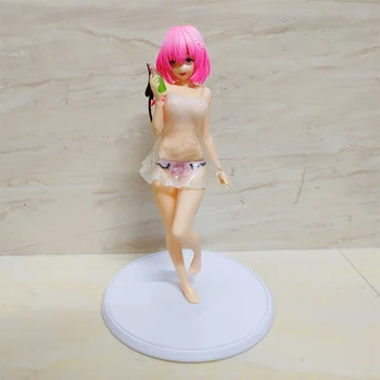 Anime Love Ru Momo Belia Deviluke Skaidrus maudymosi kostiumėlį, PVC Veiksmų Skaičius, Kolekcionuojamos Lėlės Modelio Žaislas 25cm
