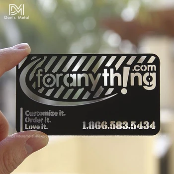 Asmeninį įgaubtas-iškilūs išpjovą kokybės nerūdijančio plieno, verslo metalo kortelės Metalo vizitinę kortelę nerūdijančio plieno kortelės