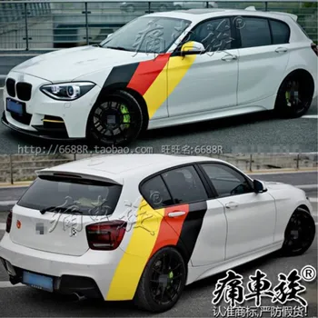 Automobilių lipdukai BMW 1 Series 116i 118i X1 automobilių kėbulo išvaizda asmeninį užsakymą mada sporto racing lipdukas priedai
