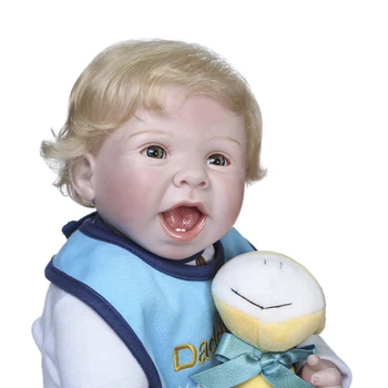 Bebes Originalaus Dizaino 55CM Berniukas Lėlės Reborn Minkšta Šluoste, Kūno Džiugu Naujagimiui Tikroviška Šypsosi Mielas Veidas Nekilnojamojo Lėlės Ypatingą dovaną
