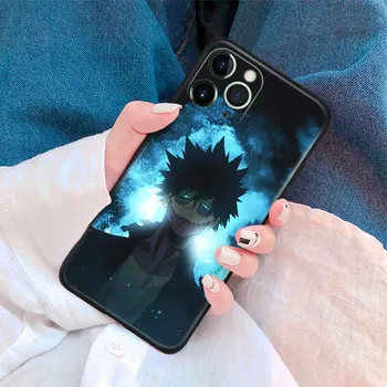 Dabi Mano Herojus akademinės bendruomenės Anime Minkšto Silikono Stiklo Telefono dėklas skirtas iPhone 6s Se3 7 8 14 Plius XR X XS 11 12 13 Mini 14 Pro Max