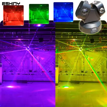 ESHINY Juda CREE RGB LED 80W Pluošto RG Lazerio Linijos Etape DJ Disco Šviesos, Šokių Baras Nuskaito DMX512 Šalis Poveikis Sistemą Rodo, G19N7