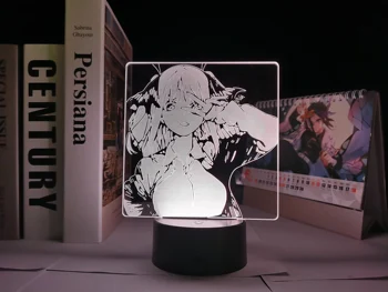 Esmingiausias Quintuplets Anime Pav Naktį Šviesos Nakano Nino 3D Lempos Girly Širdies Apdailos Kawaii Kambario Lempa
