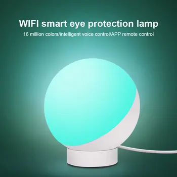 Led protingas indukcijos akių apsauga stalo lempos kūrybos sferos vaikų krovimo lempa wifi balso naktį šviesos