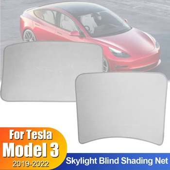 Liukas Aklas Spalvinimas Net Stiklinis Stogas Skėtį Nuo Saulės, Atnaujinti Saulės Atspalvių Tesla Model 3 2019-2022 Priekiniai Galiniai Stoglangis Priekinio Stiklo