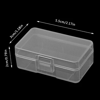 Mini Skaidrus Atveju Turėtojas Laikymo Dėžutė Skirta 1x 9V Baterija Arba 2x AA Baterijos