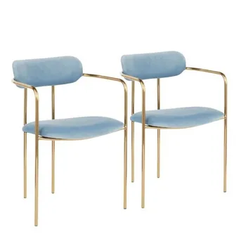 Minimalistinio Stiliaus Dizaino Moderni Valgomojo Baldai, Minkšti Sėdynė Ir Porankiai Valgomojo Kėdės
