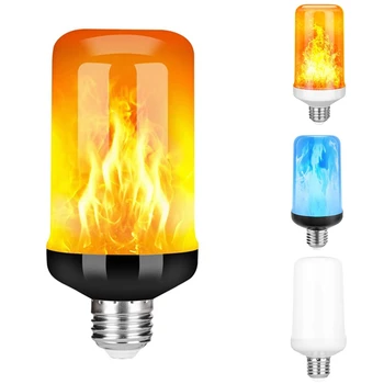 Naujas-LED Liepsnos Poveikis Lemputė E27,Dekoratyvinis Mirgėjimas Realus Gaisro Šviesos Lemputės,Festivalis Apdailos Lempos