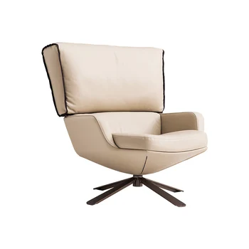 Odos meno sofa-lova, kėdė, italijos modernus minimalistinio stiliaus kėdė dizaineris pasukama kėdė didelių atgal vieno vadovo kėdė