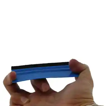 Plastikiniai Jautė Krašto Valytuvas 4 Colių Automobilių Vinilo Grandiklis Decal Aplikatorių Įrankiai, Mėlyna