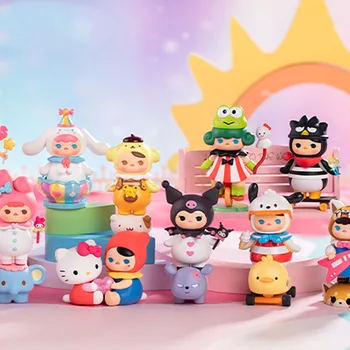 Sanrio Simbolių Hello Kitty Veiksmų Skaičius, Aklas Lange Kolekcija Kuromi Cinnamoroll Melodija Kuromi Lėlės Žaislas Dovanos Vaikams