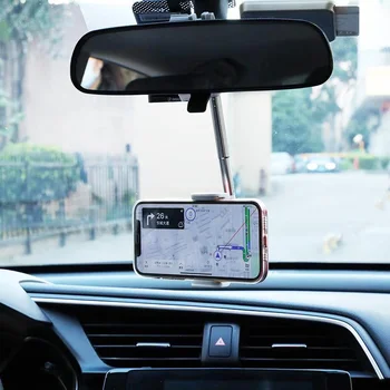 Universalus Automobilinis Telefono Laikiklis, galinio vaizdo Veidrodėliai mobiliųjų Telefonų Turėtojas 360° Išmaniojo telefono Stovas Auto Galinės Atramos Pagalvėlės Automobilių GPS Pakaba