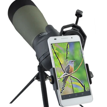Universalus Teleskopas Spotting scope Kameros Adapteris Mobilaus Telefono Stovas Laikiklis Laikiklis daugumai smart mobilųjį telefoną