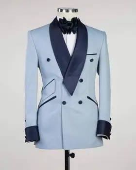2022 Nauji vyriški Slim Fit Oficialų Kostiumai pagal Užsakymą Pagaminti Vestuvių Tuxedos Kostiumai (1 * Striukė )