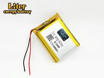 3,7 V ličio polimerų baterija 104050 2400MAH Įkraunamos Baterijos MP3 MP4 DVD GPS BT laisvų Rankų įranga Maitinimo Banko Elektros Žaislas