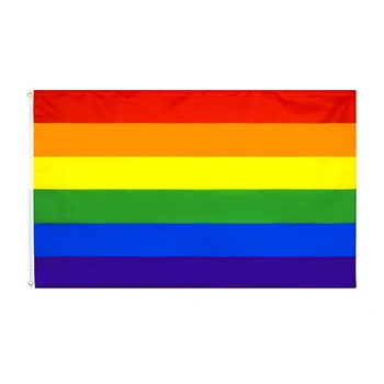 3x5Fts 90x150cm LGBT Vaivorykštės spalvų Gėjų Vėliava