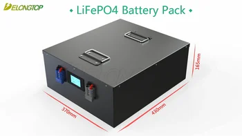5KWH 51.2 V 100AH LiFePO4 Baterija 48V su RS485 komunikacijos Stovo sumontuoti Ličio Pack