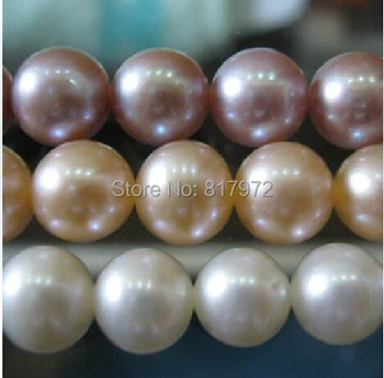 8mm 100% tikras Natūralus perlas Granulių pabrėžti Pearl 50pcs Turas prarasti karoliukai 