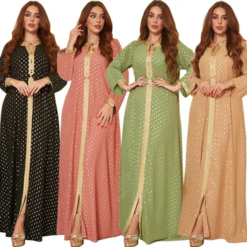 Abayas Moterų Dubajus 2022 Prabanga Arabų Vakare Šalis Suknelė Musulmonų Produktų, Drabužių, Ilgas Chalatas, Turkija Gilding Maroko Caftan