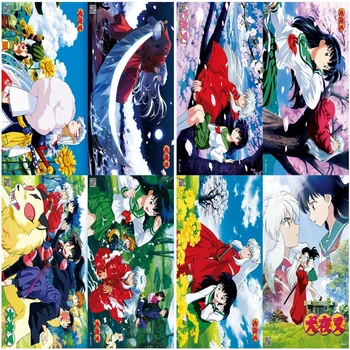 Anime Inuyasha Plakatas Namų Kambario Sienos Dekoratyvinis Dažymas 42x29cm Rinkinys, Aštuoni