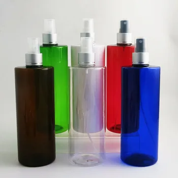 Aukštos Kokybės 12 x 500ml Didelis PET Tuščių Plastikinių Daugkartiniai Spalvinga Kvepalų Buteliukas su Purkštuvu Pakavimo Kosmetikos Konteineriai
