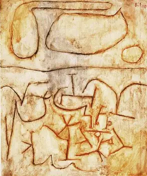 Aukštos kokybės Aliejaus tapybos Drobės Kopijos Istorinis pagrindas (1939) Paul Klee Dažymas rankomis dažyti