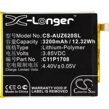 Cameron Kinijos 3200mAh Baterija Asus ZE620KL, ZenFone 5 2018 M., ZenFone 5 2018 Dual SIM,0B200-02890100,C11P1708 (1ICP4/66/75)