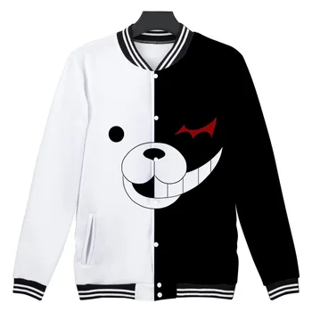 Danganronpa Anime Monokuma Cosplay Kostiumų Unisex Hoodie Marškinėlius T-marškinėliai su Gobtuvu Striukė Kasdien Kūrybiškumą Atsitiktinis Kailis