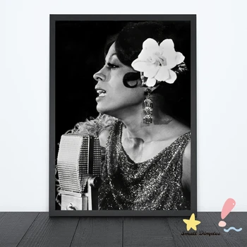 Diana Ross Plakatas Muzikos Žvaigždė Plakatas Drobė Art Print Namų Apdaila, Sienų Dažymas ( Be Rėmelio )