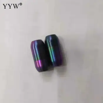 Didmeninė Nerūdijančio Plieno Magnetinis Užsegimas, Padengtą Šepečiu Multi-Colored Parduoti Daug Skylę, 5mm, 6mm Papuošalai Rankų darbo, Todėl 
