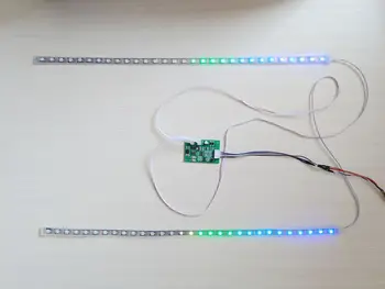 Dual 30-segmento Nuotolinio valdymo pulto LED lygio indikatorius muzikos ritmo spektro šviesa \lankstus šviesos juosta ekranas Garso stiprintuvas
