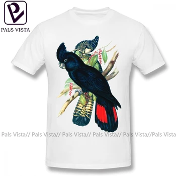 Kakadu Marškinėliai Australijos Banksian Juodosios Kakadu T-Shirt Spausdinti Negabaritinių Marškinėliai, Vasarą-100 Procentų Medvilnės Mielas Marškinėlius
