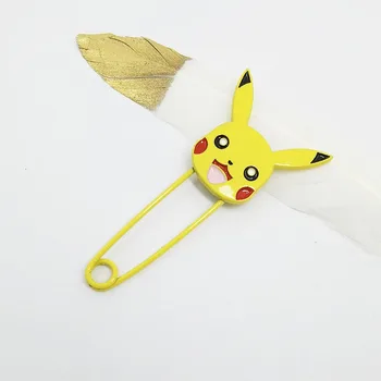 Kawaii Pokemon Sagė Pikachu Mielas Anime Pin Megztinis Pin Skrybėlę Maišas Kojinių Priedai Papuošti Anti-Blizgesys Animacinių Filmų Žaislai Mergaitėms Dovanų