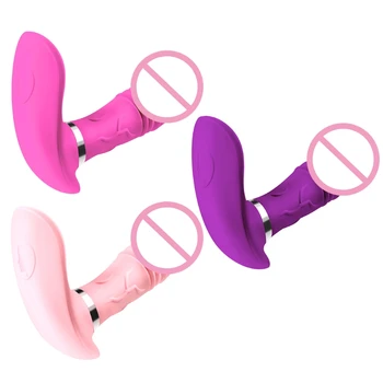 Multi Režimai, Teleskopiniai Vibratorius Šildymo Massager Įkrovimo Stimuliacija Suaugusių Moterų Sekso Žaislas