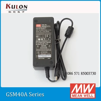 Originalus Meanwell GSM40A09-P1J 40W 9V 4.45 AC/DC aukštos reliablity Žalia Medicinos Adapteris