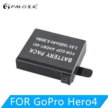 PALO 1600mAh AHDBT-401 Baterijos Gopro Hero 4 Batterie Eiti Pro Hero4 Bateria AHDBT 401 Veiksmų Fotoaparato Priedai