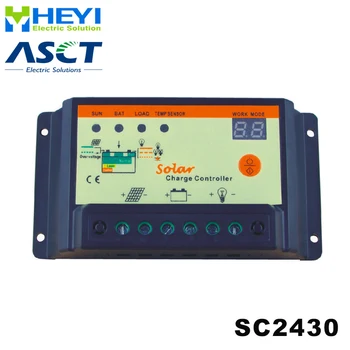 SC2430 Universalus saulės valdiklis su Išorės temperatūros jutiklis 12V / 24V 20A įkrovimo ir iškrovimo