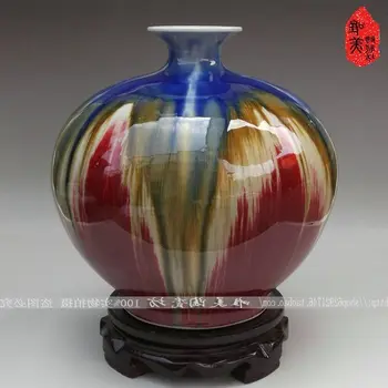 spalva Krosnies kreko glazūra granatų butelis mados trumpa šiuolaikinių vaza apdaila
