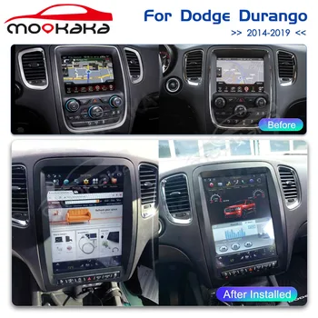 Tesla Stilius Android 9.0 Auto Radijo Dodge Durango 2009 - 2020 m. GPS Navigacija, Automobilių daugialypės terpės Grotuvas, magnetofonas Galvos Vienetas