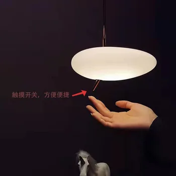 Touch White Stiklo Sietynas Kūrybos Modernios Šviesos Rungtynių Ilgas Šiltas Šviestuvai Kabo Gyvenamasis Kambarys su virtuvės Sala vidaus LED
