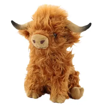 Škotijos Karvės iškamša Pliušinis Minkštas Įdaryti Pliušinis Karvė Žaislas Škotijos Galvijai Vaikams Pliušinis Žaislas Vaikams Dovanų C9U0